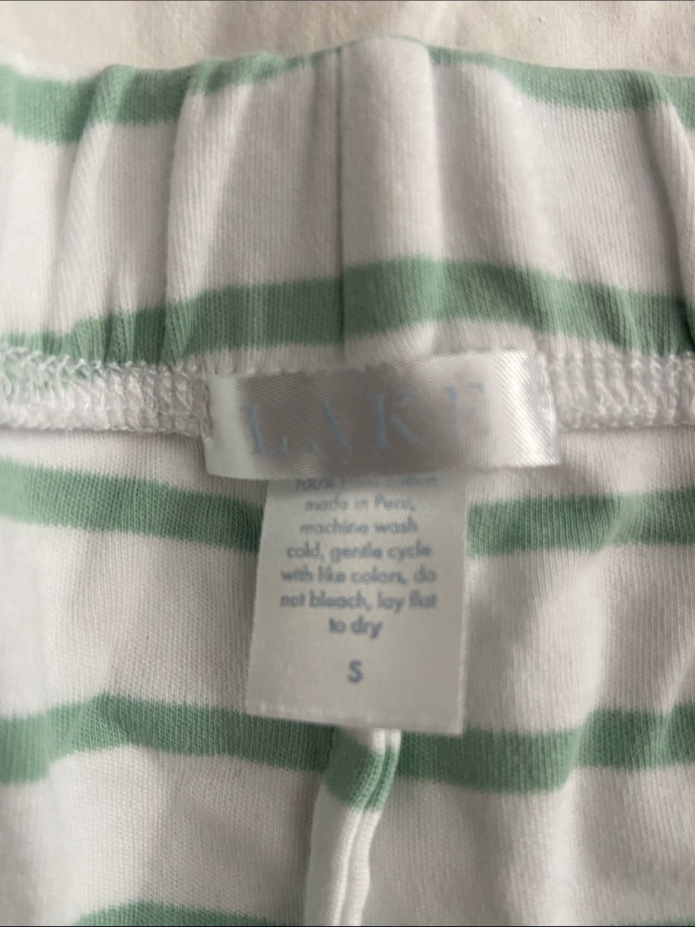 LAKE lounge pants White & Mint Green - Picture 3 of 3